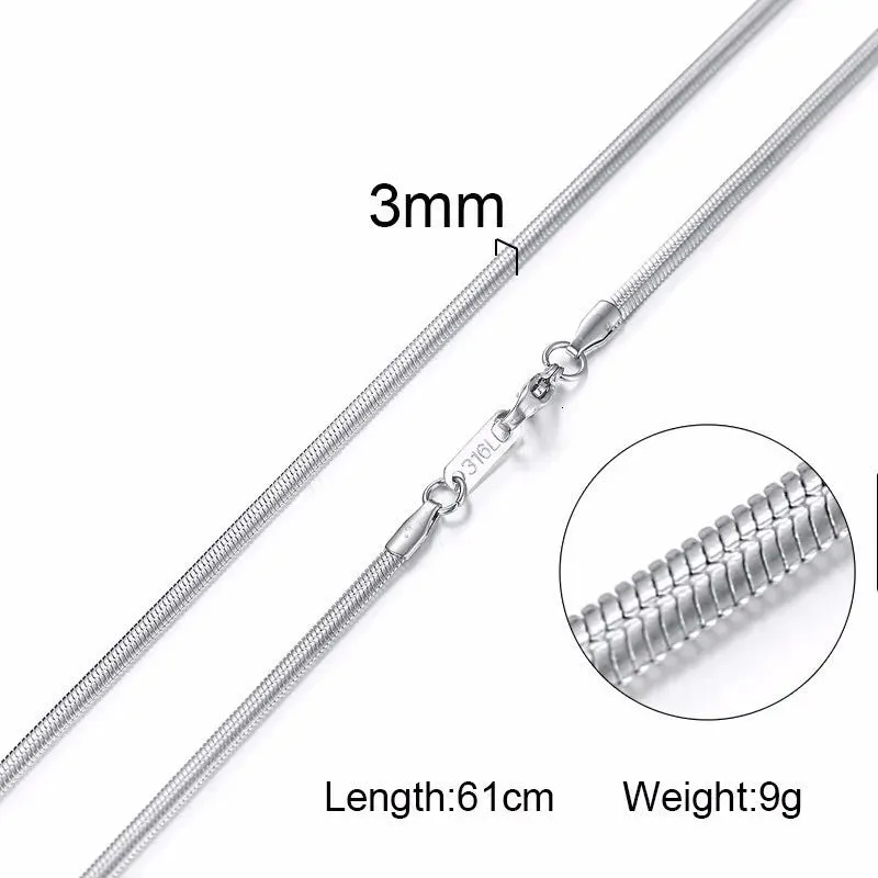 Vnox Men Women Necklace Gold Color Snake Miami Cuba Wheat Spiga Paima Link Round Box Curb Chain 24" Choker