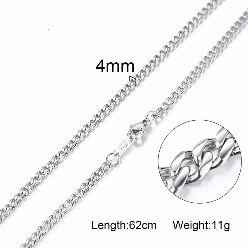 Vnox Men Women Necklace Gold Color Snake Miami Cuba Wheat Spiga Paima Link Round Box Curb Chain 24" Choker