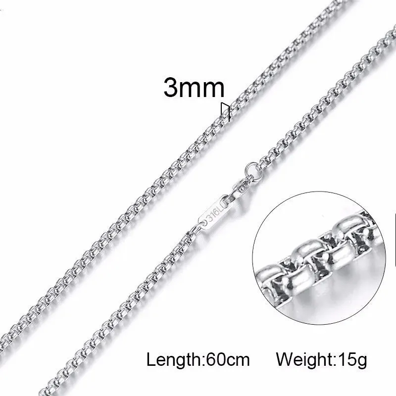 Vnox Men Women Necklace Gold Color Snake Miami Cuba Wheat Spiga Paima Link Round Box Curb Chain 24" Choker