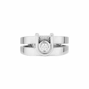 ZIGGY OPEN SIGNET RING- Silver