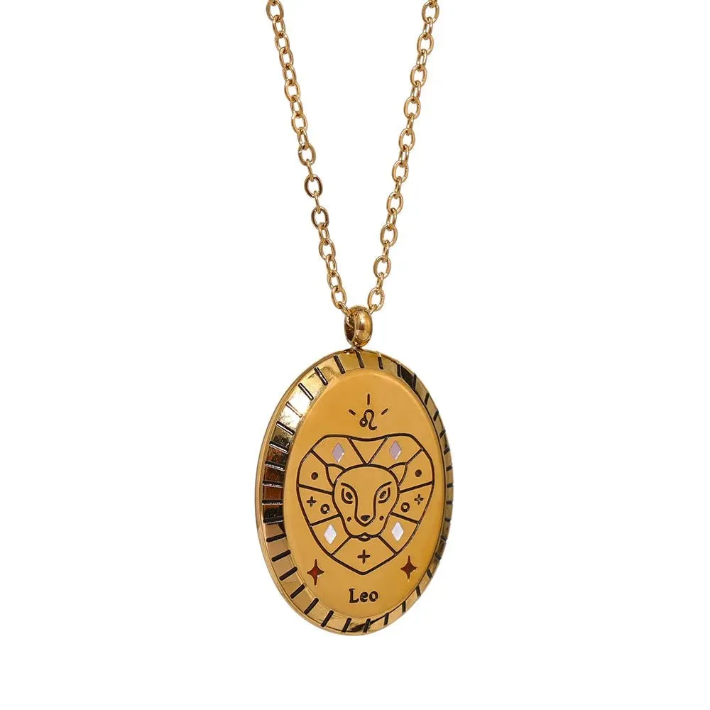 Zodiac Sign Constellation Pendant Necklace